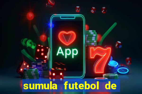 sumula futebol de campo word